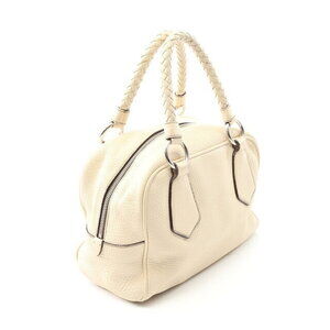 Prada VITELLO Handbag White Leather DAINO Ivory